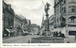 Offenburg 1 Baden Neptunbrunnen In Der Houptstrasse - Offenburg