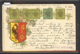 LES PREMIERS TIMBRES POSTE DE LA SUISSE - CANTON DE GENEVE - B ( COIN HAUT DROIT DEFECT. ) - St. Anton