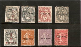 ANDORRE LOT DE TIMBRES NEUFS * ET UN OBLITERE DE 1931 - Unused Stamps