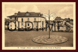 CHAVES - LARGO 8 DE JULHO E LICEU FERNAO DE MAGALHAES - 1910 PC - Vila Real