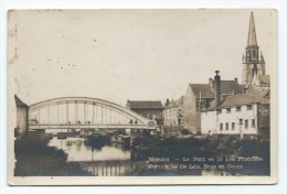 Photo Carte - Foto Kaart - WERVIK - WERVICQ - Le Pont Et La Lys Frontière - Brug - De Leie - CPA  // - Wervik