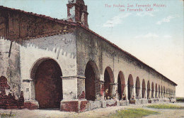 United States PPC The Arches, San Fernando Mission California OAKLAND 1910 3-Sided Perf. Booklet Stamps (2 Scans) - Oakland