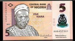 NIGERIA  :  5 Naira 2013  - POLYMER - UNC - Nigeria