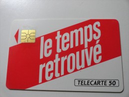 LE TEMPS RETROUVE USED CARD - Telefoonkaarten Voor Particulieren