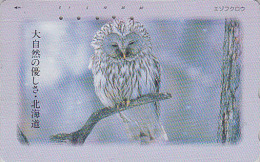 Télécarte Japon / 430-9434 - Oiseau HIBOU CHOUETTE HULOTTE - OWL Bird Japan Phonecard - EULE Telefonkarte - 3592 - Owls