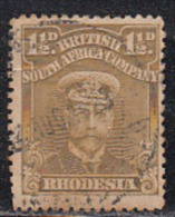 1½d British South Africa Co., BSAC Used, 1913, P14 - Otros & Sin Clasificación