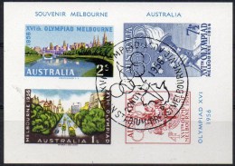 Olympiade Melbourne 1956 Australien 266/9 So-Block I/56 40€ Fackel Ringe Bloque Bloc Wap M/s Olymplic Sheet Bf Australia - Non Classificati