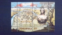 Jugoslawien 3147/8 Block 56 **/mnh, Nationale Briefmarkenausstellung SRBIJAFILA XIII, Belgrad. - Blocks & Sheetlets