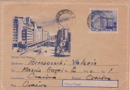 2356A TRAMWAYS, MAGHERU AVENUE-BUCHAREST COVER POSTAL STATIONERY 1959 ROMANIA - Tranvie