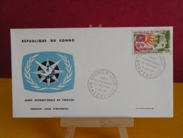 FDC- Année Inter Du Tourisme - Brazzaville - 5.7.1967 - 1er Jour, République Du Congo - FDC