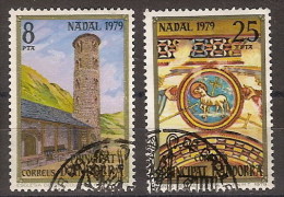 Andorra U 128/29 (o) Primer Día. Navidad 1979 - Used Stamps