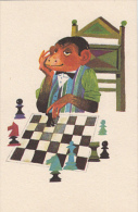 8147- CHESS, ECHECS, MONKEY PLAYING CHESS - Chess
