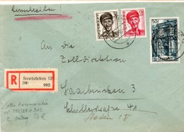 LOT 626 - SARRE LETTRE RECOMMANDEE N° 234/235 + 243  Coté Sur DALLAY - Cartas & Documentos