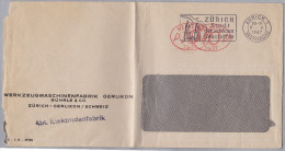 Schweiz Firmenfreistempel 1947-05-07 Zürich 1"P10P+P10P #1437" Auf Brief - Postage Meters