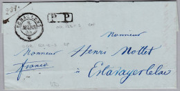 Heimat VD ECHALLENS 1846-03-08 Vorphila Brief Nach Estavayer - ...-1845 Voorlopers