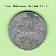 SPAIN   10  CENTIMOS   1941  (KM # 766) - 10 Centesimi