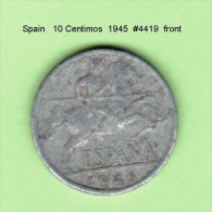 SPAIN   10  CENTIMOS   1945  (KM # 766) - 10 Centiemen