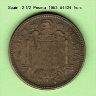 SPAIN  2 1/2 PESETAS   1953  (KM # 785) - Autres & Non Classés