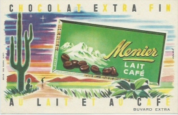 Buvard Chocolat Menier Lait Café - Cocoa & Chocolat