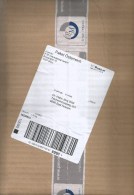 Austria Osterreich 2012 Paket Post.at 1.7 Kg Barcoded Parcel Label Cover - Macchine Per Obliterare (EMA)