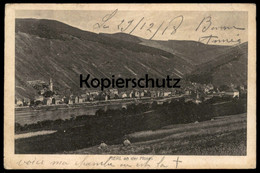 ALTE POSTKARTE MERL AN DER MOSEL ZELL PANORAMA GESAMTANSICHT TOTALANSICHT 29.12.1918 AK Ansichtskarte Postcard Cpa - Zell