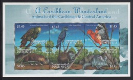 Dominica MNH Scott #2262 Sheet Of 6 $1.45 Animals And Birds Of The Caribbean And Central America - Dominique (1978-...)