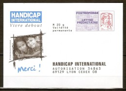 FRANCE    -      PAP  Réponse    -    HANDICAP  International.  Autorisation 34863 - PAP : Antwoord /Ciappa-Kavena