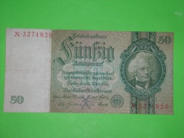 Germany,50 Reichsmark,Weimar Republic,banknote,paper Money,bill,geld,vintage - 10 Mark