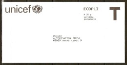 FRANCE    -      PAP  Réponse    -    UNICEF - Cartas/Sobre De Respuesta T