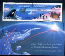 CHILI - 1990 DELIMITATION DU TERRITOIRE ANTARCTIQUE YVERT BF38 LUXE ** - Événements & Commémorations