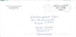 Ungarn Györ TGST 2005 Bürgermeister Brief Nach Deutschland - Postmark Collection