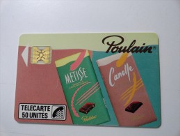 RARE : POULAIN CHOCOLAT USED CARD ISSUE 1000Ex - Telefoonkaarten Voor Particulieren