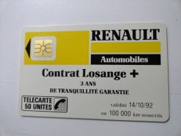 RARE : RENAULT AUTOMOBILES ALMOST MINT CARD WITH 47UNITS LEFT - Privat