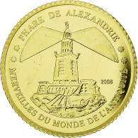 Monnaie, Ivory Coast, Le Phare D'Alexandrie, 1500 Francs CFA, 2006, FDC, Or - Côte-d'Ivoire