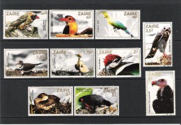 ZAIRE (1982) - Mi 792/801 **MNH - OISEAUX / BIRDS - Otros & Sin Clasificación