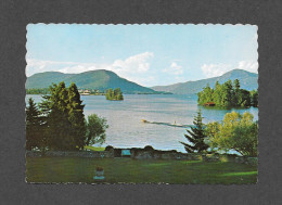 LAKE GEORGE - NEW YORK - LAKE GEORGE AT EVENING - PUB. BY DEAN COLOR - Lake George