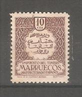 Sello Impuesto De Marruecos  10cts - Spanish Morocco