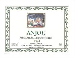 Etiquette De Vin  Anjou 1994  -  Albert  Besombes   à St Hilaire St Florent - Thème Père Noël - Natale