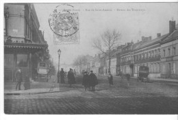 Anzin (59) - Rue De Saint-Amand, Bureau Des Tramways. Bon état, Correspondance Au Dos. - Anzin