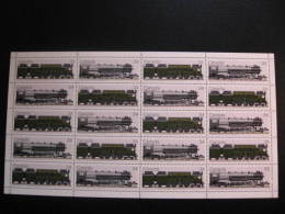 Can86-04  SC# 1118-1119 Feuille De 20,  Locomotives (1925-1945), Sheet Of 20; 1986 - Volledige & Onvolledige Vellen