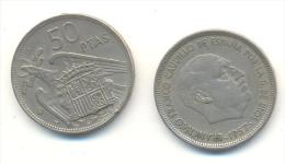 SPAGNA  50  PESETAS  ANNO 1957 - 50 Peseta