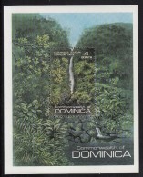 Dominica MNH Scott #693 Souvenir Sheet $4 Trafalgar Falls - Scenics - Dominica (1978-...)