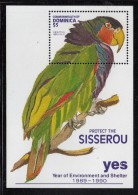 Dominica MNH Scott #1402 Souvenir Sheet $5 Amazona Imperialis (parrot) - Year Of The Environment And Shelter - Dominica (1978-...)