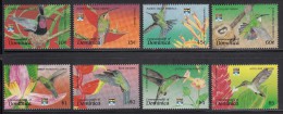 Dominica MNH Scott #1458-#1465 Set Of 8 Hummingbirds - Genoa 92 - Dominica (1978-...)