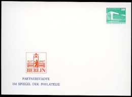 DDR PP18 C2/001 Privat-Postkarte ROTES RATHAUS WAPPEN Berlin 1987  NGK 3,00 € - Private Postcards - Mint