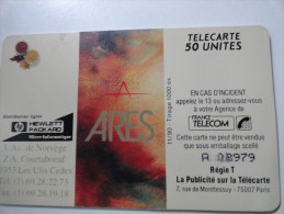 RARE: DOUBLE NUMEROTATION SUR  ARES L INFORMATIQUE GLOBALE USED CARD ISSUE 1000Ex - Errors And Oddities
