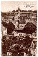 CPA - CHATILLON-EN-BAZOIS - VUE SUR L'EGLISE - L'ECOLE - L'ARON - N/b - Vers 1930 - - Chatillon En Bazois