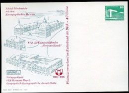 DDR PP18 C2/008 Privat-Postkarte SCHLOSS FRIEDENSTEIN Gotha 1985  NGK 4,00 € - Private Postcards - Mint