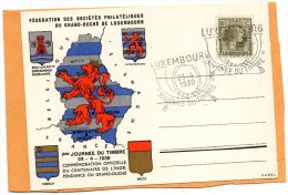 Luxembourg 1939 Card - Cartas & Documentos