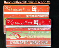 WORLD CUP GYMNASTIEK. RODE KLEUR ONTBREEKT. Mogelijk UNICUM. - [3] Errores & Variedades